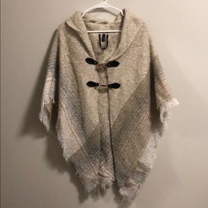 Cream Poncho